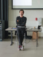 Wim tijdens zijn lezing