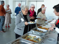 Genieten van het heerlijk buffet
